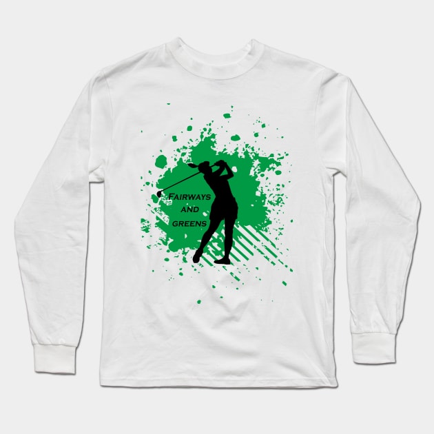 Fairways and Greens Long Sleeve T-Shirt by laurie3